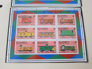 Gambia 1991 Sc `1114-6 Train set MNH