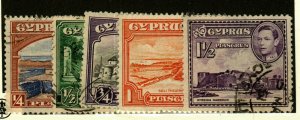 Cyprus #143-47 used CV$5.25