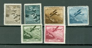 LIECHTENSTEIN #C1-C6...SET...MINT NO THINS...$175.00