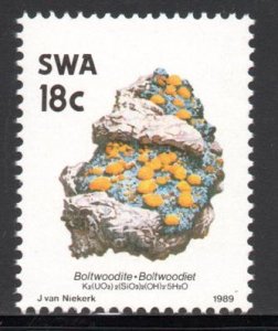 SWA - 1989 Minerals 18c Corrected Formula MNH** SG 524a