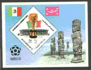 Yemen - Royalist 1970 World Cup Football 24b value (diamo...