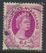 Rhodesia & Nyasaland SG 7a Sc# 147b  Used  brt purple