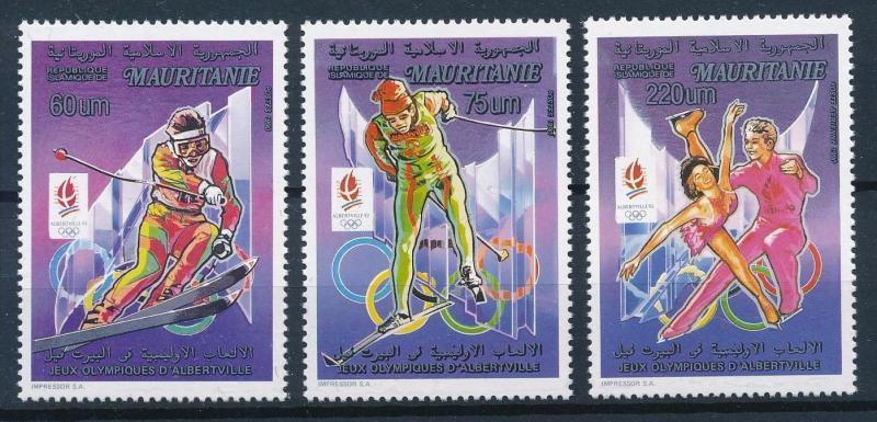 [63034] Mauritania 1992 Olympic Games Albertville From Set MNH