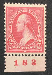 MOMEN: US STAMPS #267a PINK MINT OG H LOT #41684