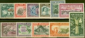 New Zealand 1940 set of 11 SG0141-0151 Fine MNH