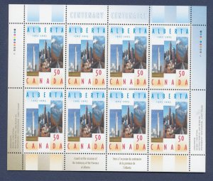 CANADA - Scott 2116 - MNH  S/S - Alberta - oil refinery, mountains - 2005