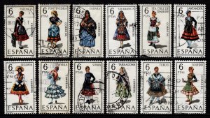 Spain 1970 Provincial Costumes, Set [Used]