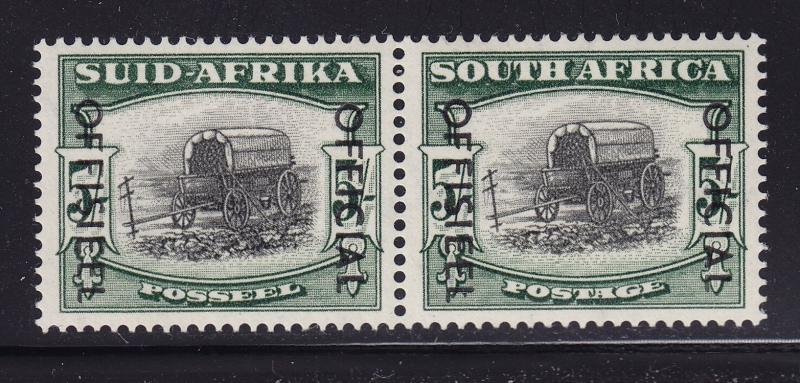 South Africa Scott # O51 VF LH pair with nice color cv $ 190 ! see pic !