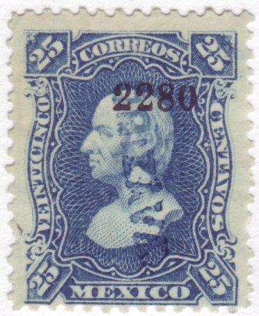 Mexico #109 Unused F-VF Orizava in blue