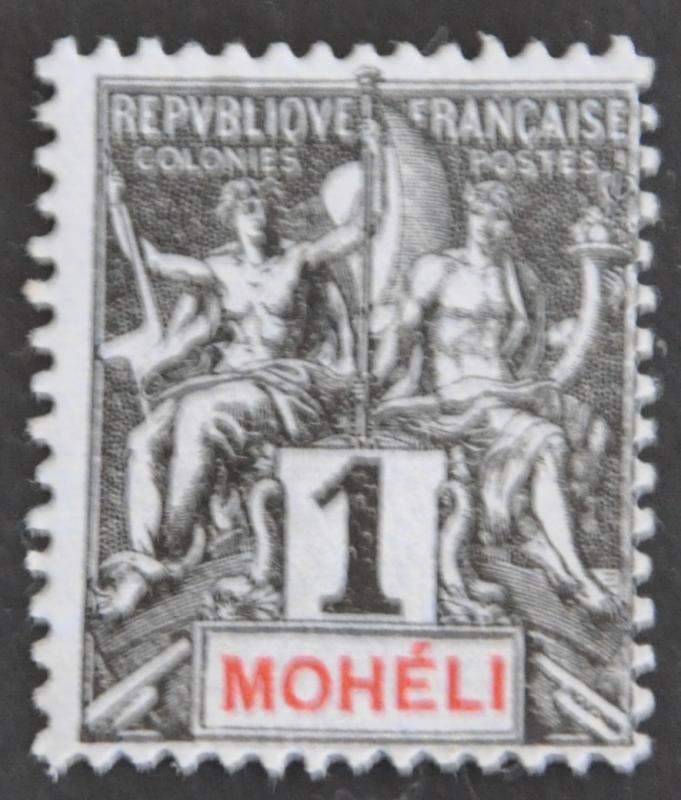 DYNAMITE Stamps: Moheli Scott #1  UNUSED