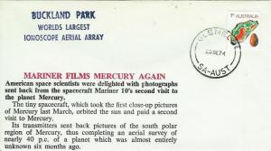 1974 Space Mariner Spacecraft Films Planet Mercury Again! Australia Cancel