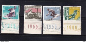 Lichtenstein 1955 Mi 334-7 MNH Cv 60 euro Sport 15757