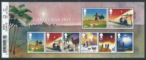 Great Britain 2015 Christmas Bible stories set of 8 classic stamps in block MNH