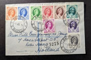 1954 British Rhodesia and Nyasaland Cover Salisbury to The Hague Netherlands