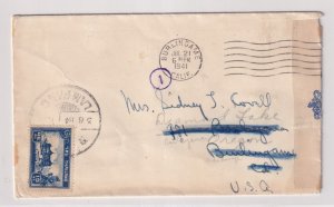 1941 Lampang, Thailand to Burlingame, Ca fwd Diamond Lake, Or Hong Kong (C6290)