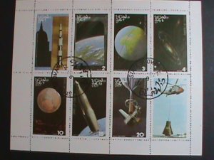 OMAN 1977 SPACE PROGRAMS CTO SHEET VERY FINE  WE SHIP TO WORLD WIDE.