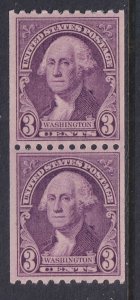 US 722 Coil Pair MNH VF