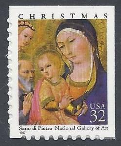 Scott 3176 32c Madonna and Child Booklet Single 1997 Mint NH