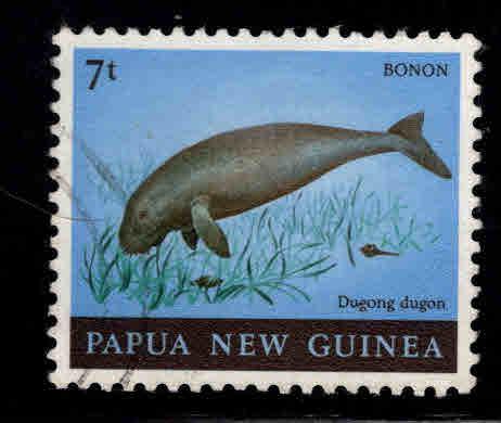 PNG Papua New Guinea Scott 525 Used Dugong