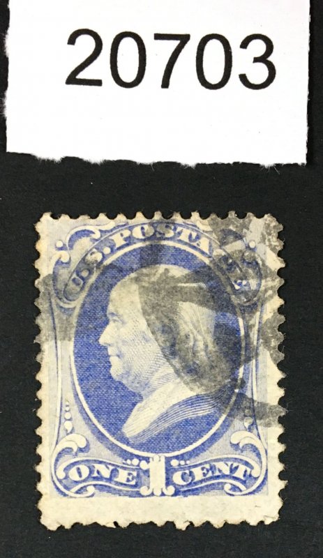 MOMEN: US STAMPS # 145 USED NYFM A1 ST-8P11 LOT # 20703