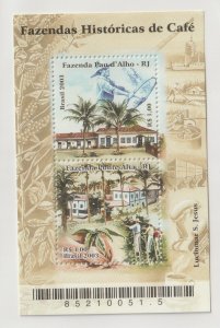 Brazil 2003 Coffee Plantations S/S Sc 2881 MNH C26
