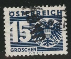 Austria Scott J165 Used 1935 Arms postage due