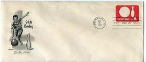 U563 Bowling, Artmaster #10,  FDC