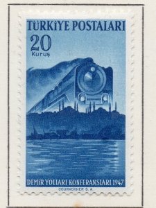 Turkey 1947 Pictorial Issue Fine Mint Hinged 20krs. NW-243638