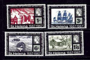 St Helena 197-200 MNH 1967 Tercentenary of Settlers Arriving