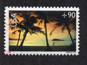 US 2007 90c Guam Airmail, Scott C143 used, value = 40c