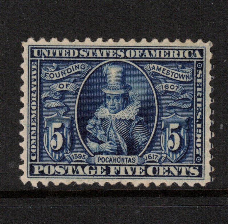 USA #330 Extra Fine Never Hinged With Natural Gum Wrinkle **With Certificate**