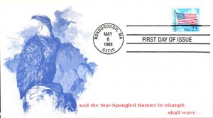 #2285A Flag and Clouds KMC FDC