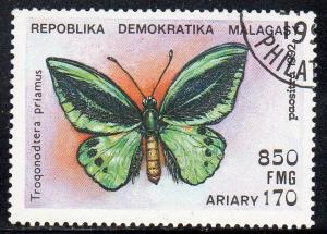 Malagasy Republic 1085 - CTO-NH - Green Birdwing (cv $0.60)