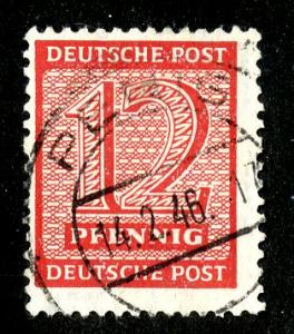 GERMANY DDR 14N7    USED  SCV $1.90 BIN $1.00