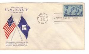 US 935 (Me-13) 3c Navy on FDC Grimsland Cachet ECV $30.00