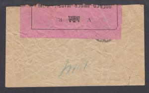 Mozambique Sc 38 pair CENSORED cover to DURBAN, OPENED UNDER MARTIAL LAW label