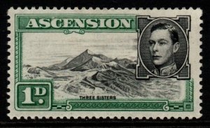 ASCENSION SG39d 1949 1d BLACK & GREEN p13 MTD MINT
