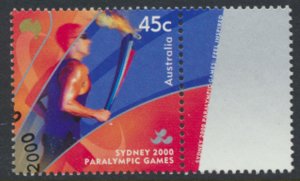 Australia SG 2053 SC# 1920 Used with FD cancel  paralympics see details & scan