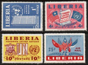 Liberia Sc #338-340, C70 Mint Hinged