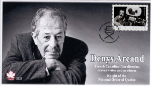 CA23-023, 2023, Denys Arcand, First Day of Issue, Pictorial Postmark, Screenwrit