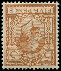GB 1912 5d sg382wi wmk inverted um pristine fresh yellow-brown Spec N25/3b,
