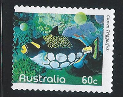 Australia SG 3416c  perf 12½  Used   Clown Triggerfish