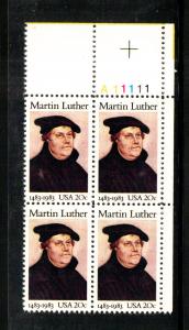 #2065 MNH Plate Block