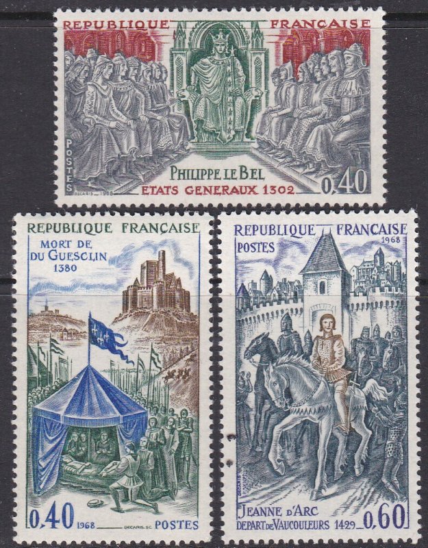 France Sc #1227-1229 MNH