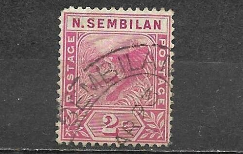 Malaya Negri Sembilan Stamp Scott #3 Tiger 2 Cents Used 
