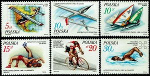 Poland #2750-55  MNH - Sports Championships (1986)