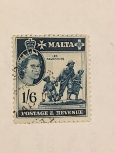 Malta – 1956-57 – Single Stamp – SC# 257 - Used