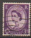 Great Britain SG 566 Used 2 graphite lines on reverse