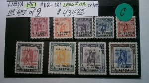 Libya 1951 overprints Scott# 112-121 short #113 (value 30cents USD) VF XF MNH