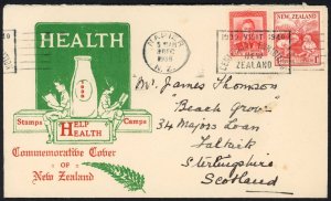 New Zealand SG610 1938 Health FDC